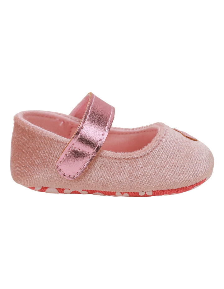 Booties Pink for Girls - Heart Theme