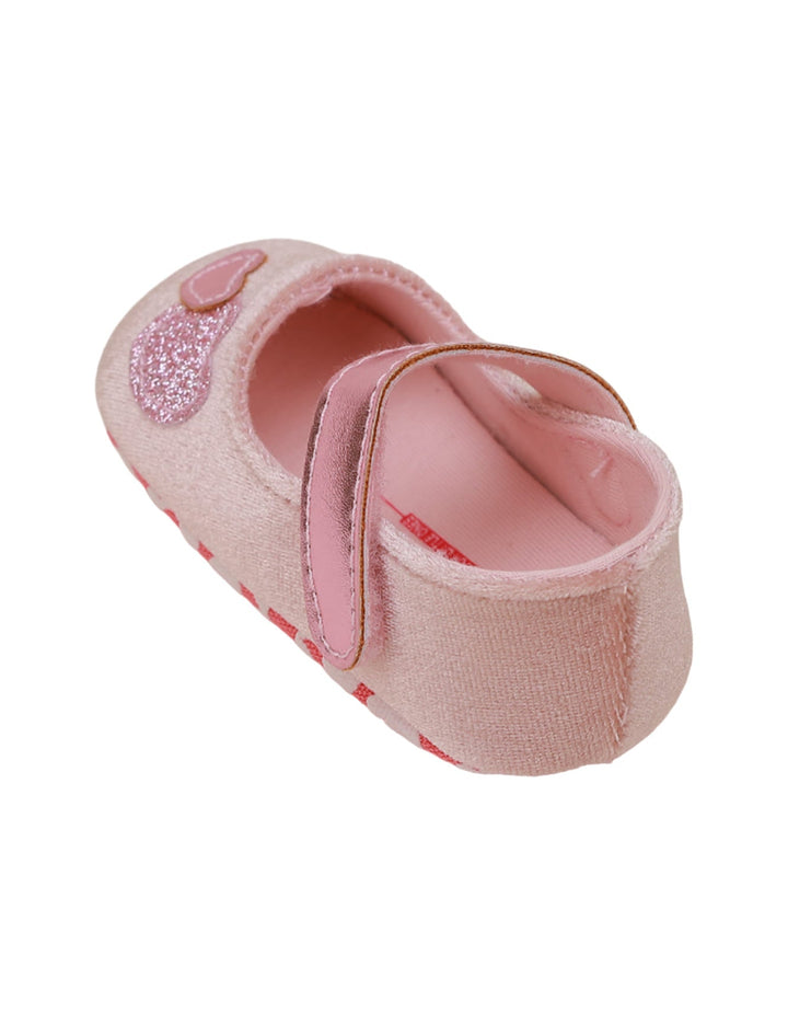 Booties Pink for Girls - Heart Theme