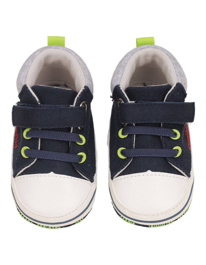 Booties Navy Blue with White Theme for Boys