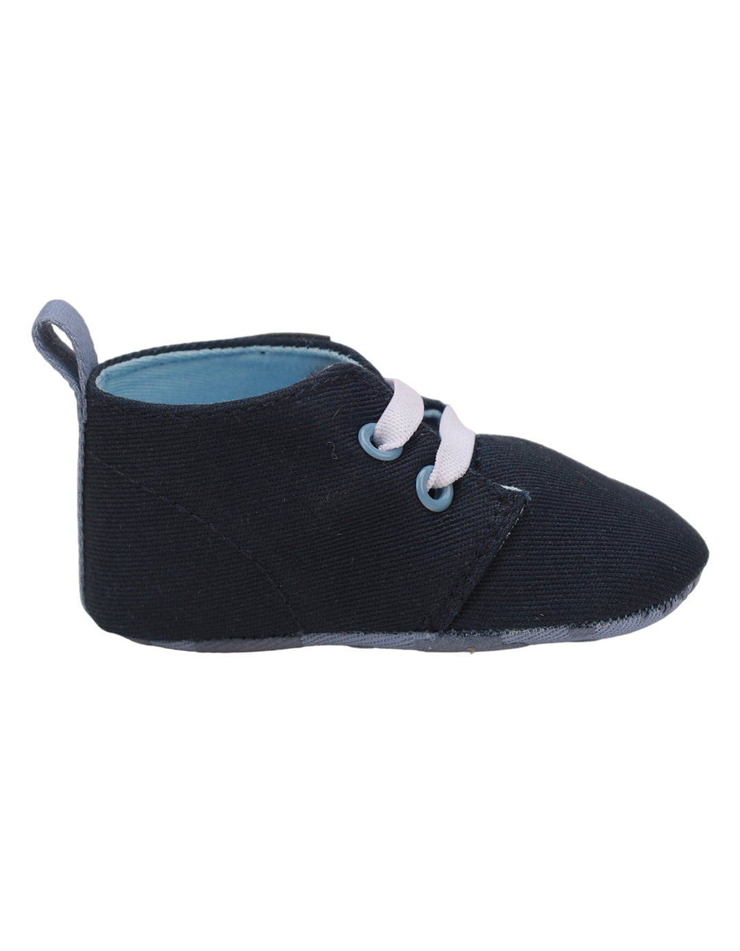 Booties Navy Blue with White Laces for Boys