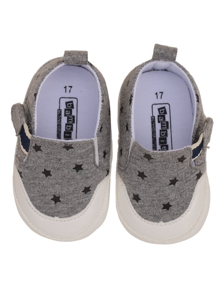 Booties Gray with Star Theme for Boys