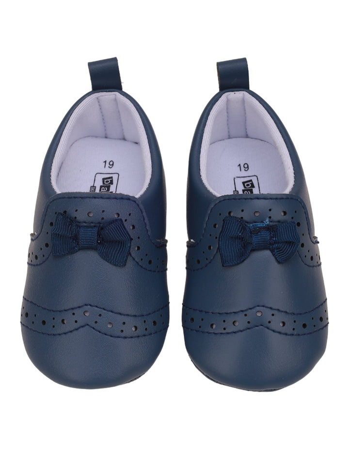 Booties Navy Blue with Bow Theme for Girls