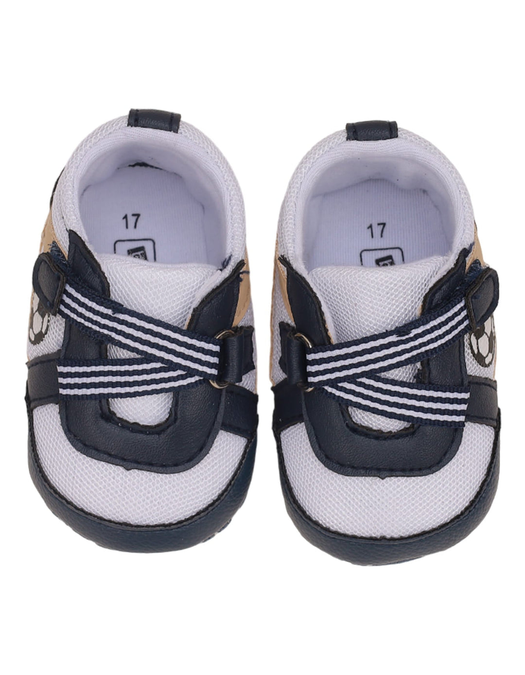 Booties Navy Blue with Football Theme for Boys