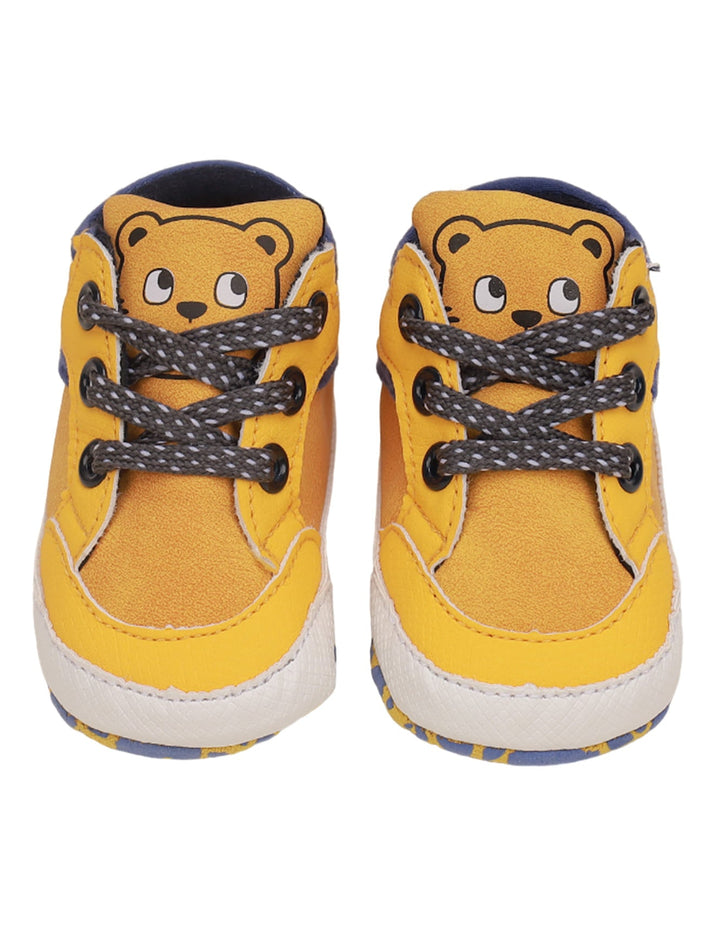 Booties Yellow with Bear Theme for Boys