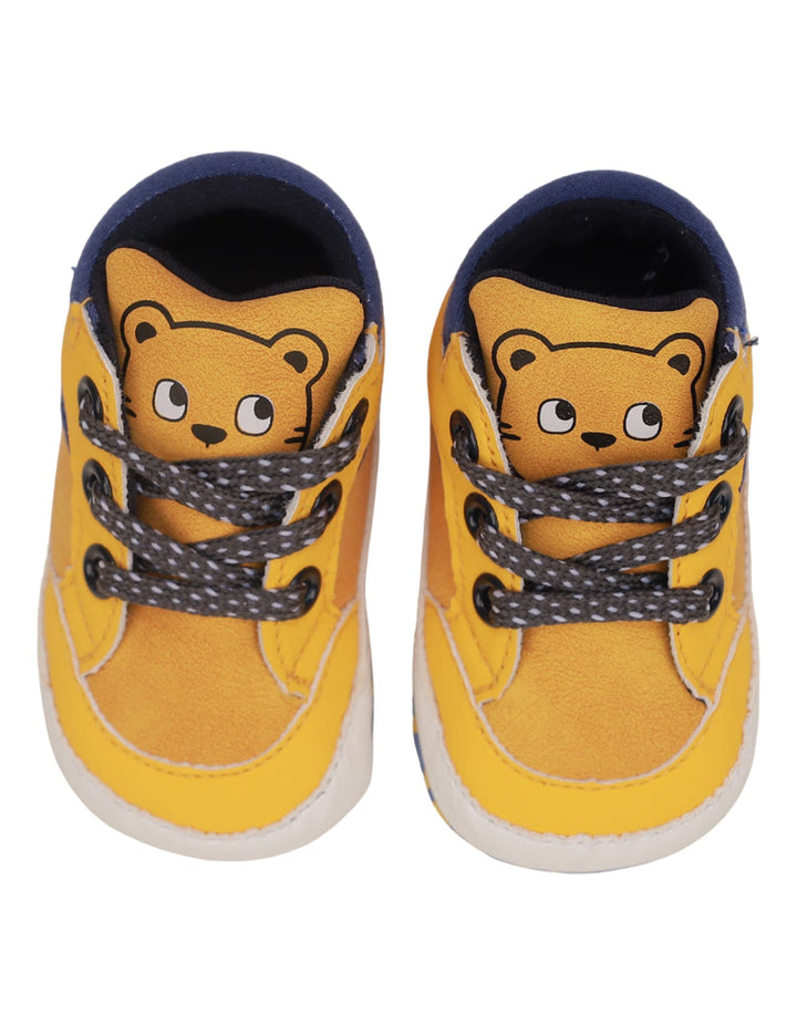 Booties Yellow with Bear Theme for Boys