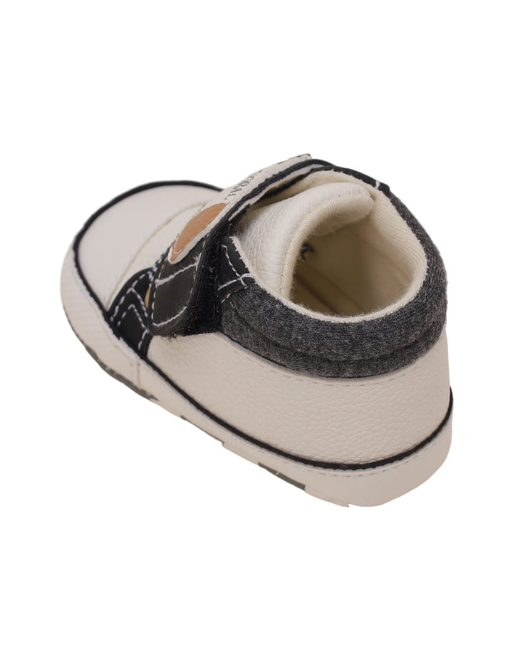 Booties White with Dog Theme for Boys