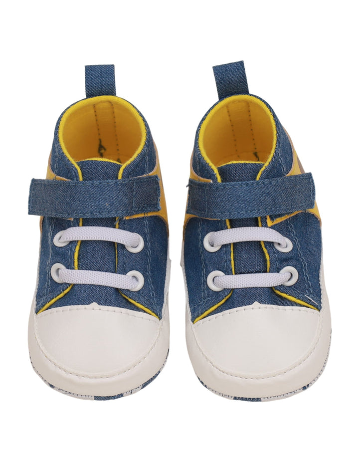 Booties Blue with Yellow Theme for Boys