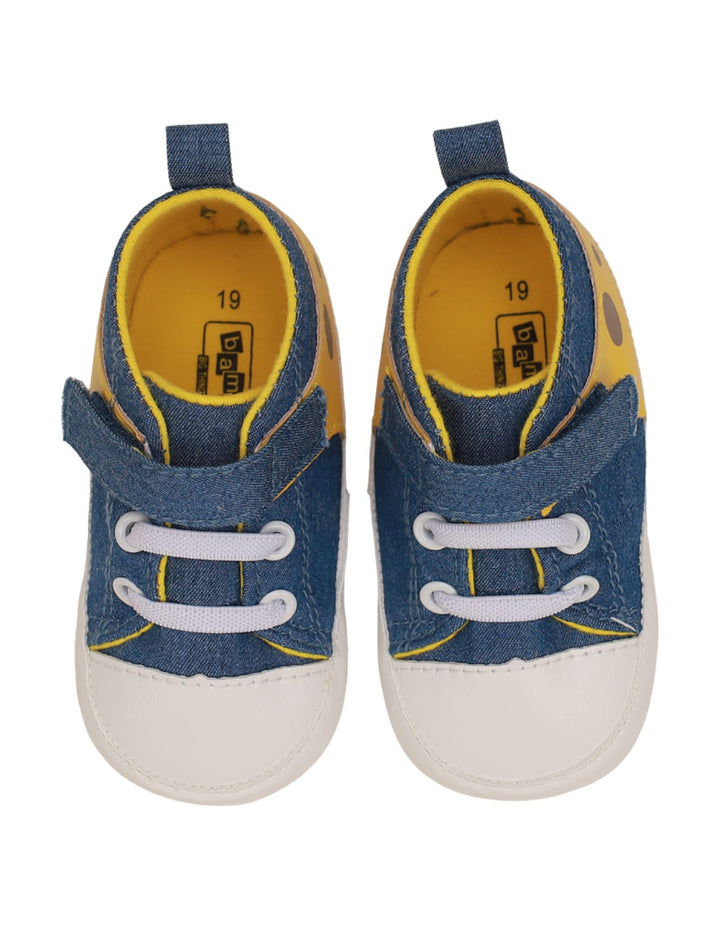 Booties Blue with Yellow Theme for Boys