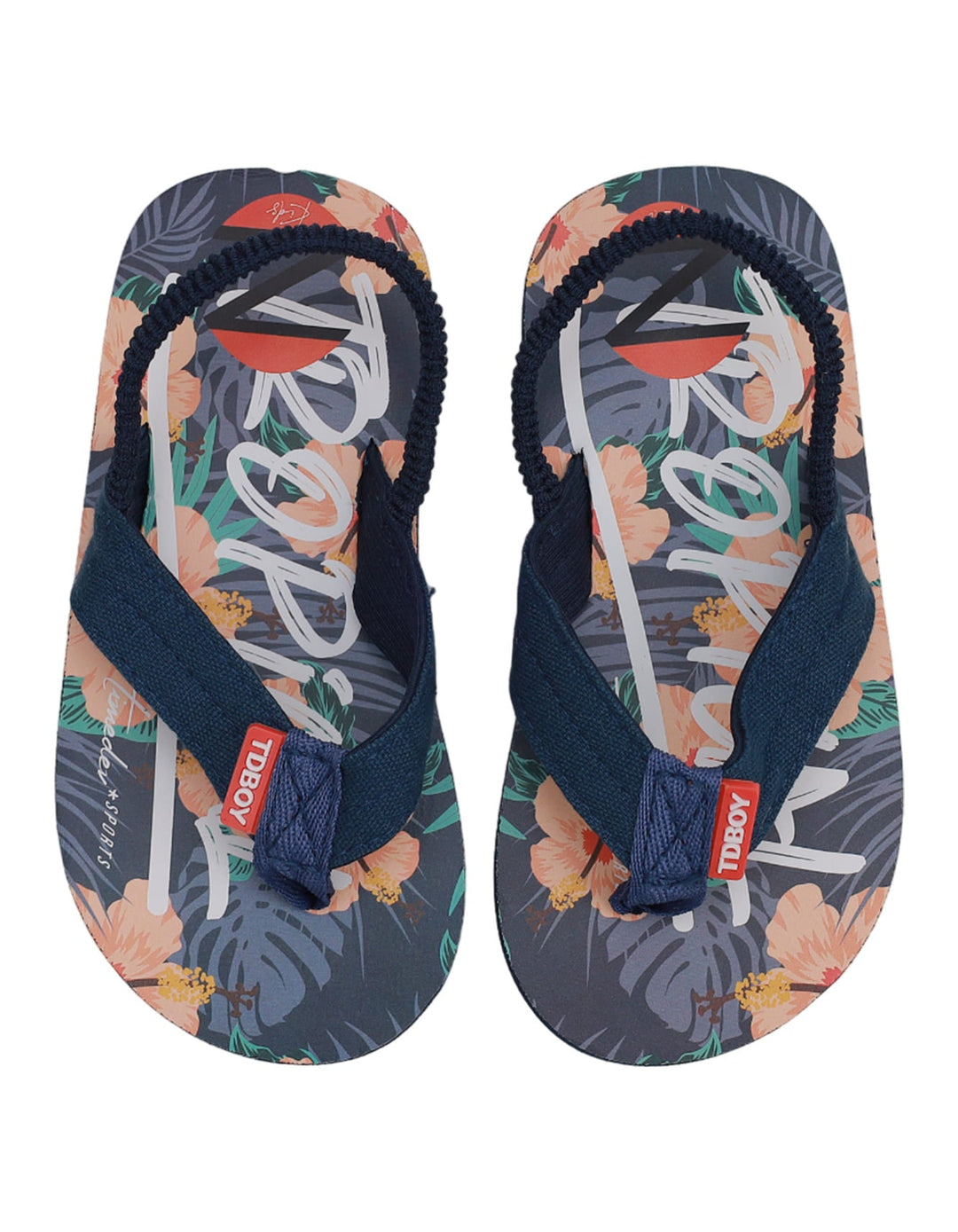 Slippers Navy Blue for Boys - Tropical