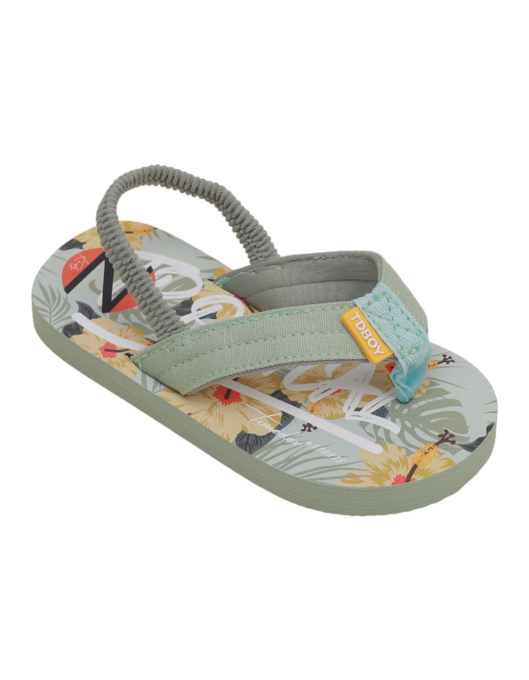 Slippers Grren for Boys - Tropical