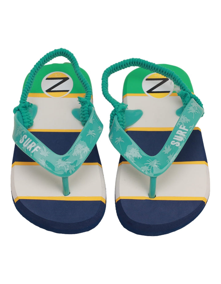 Slippers Green & Blue for Boys - Surf