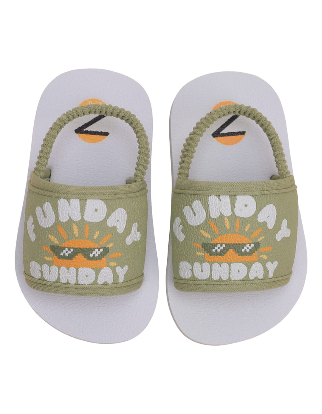 Slippers Green for Boys - Sunday Funday