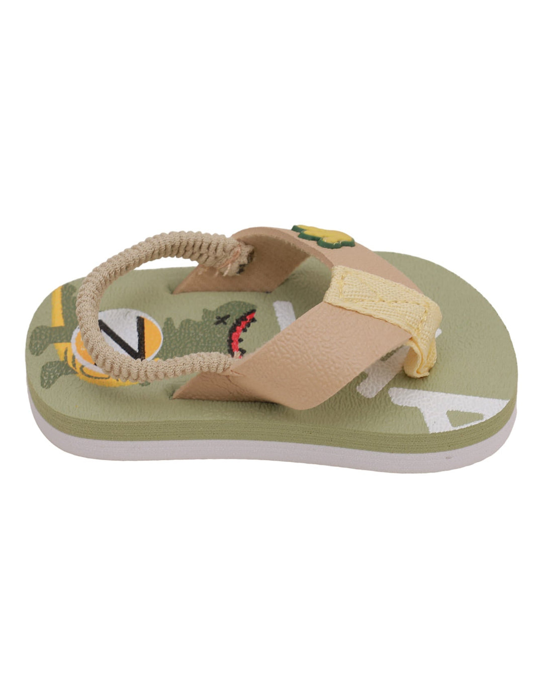 Slippers Green & Beige for Boys - Crown