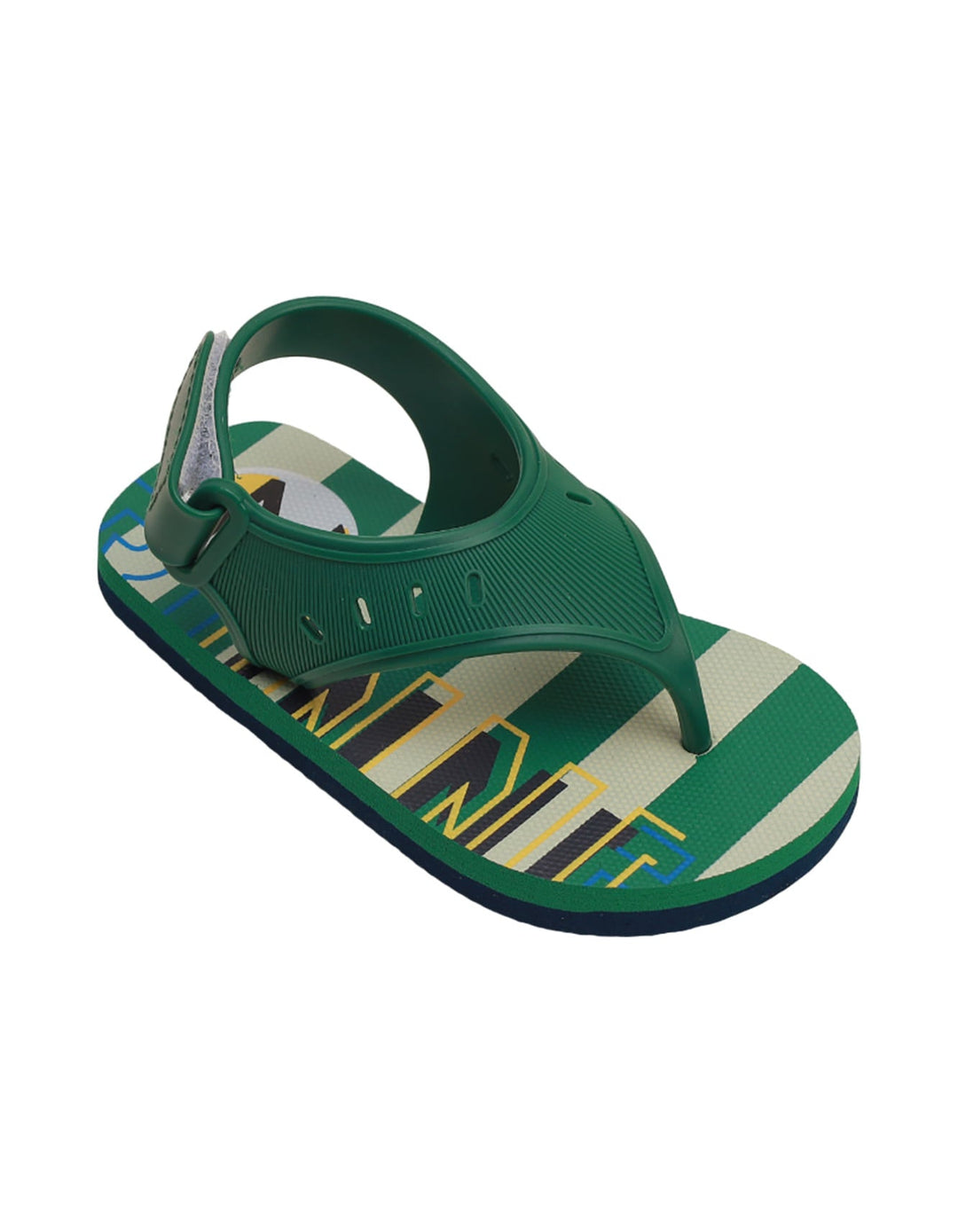 Sandal Green & White for Boys - Stripes