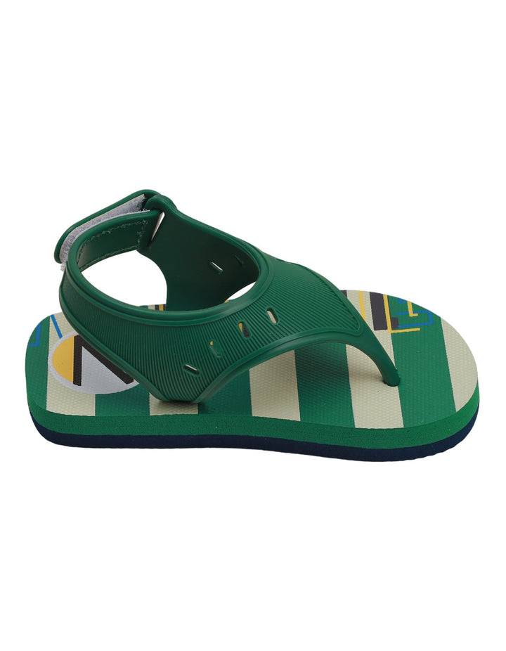 Sandal Green & White for Boys - Stripes