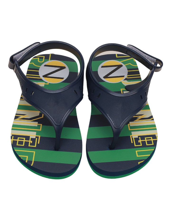 Sandal Green & Black for Boys - Stripes