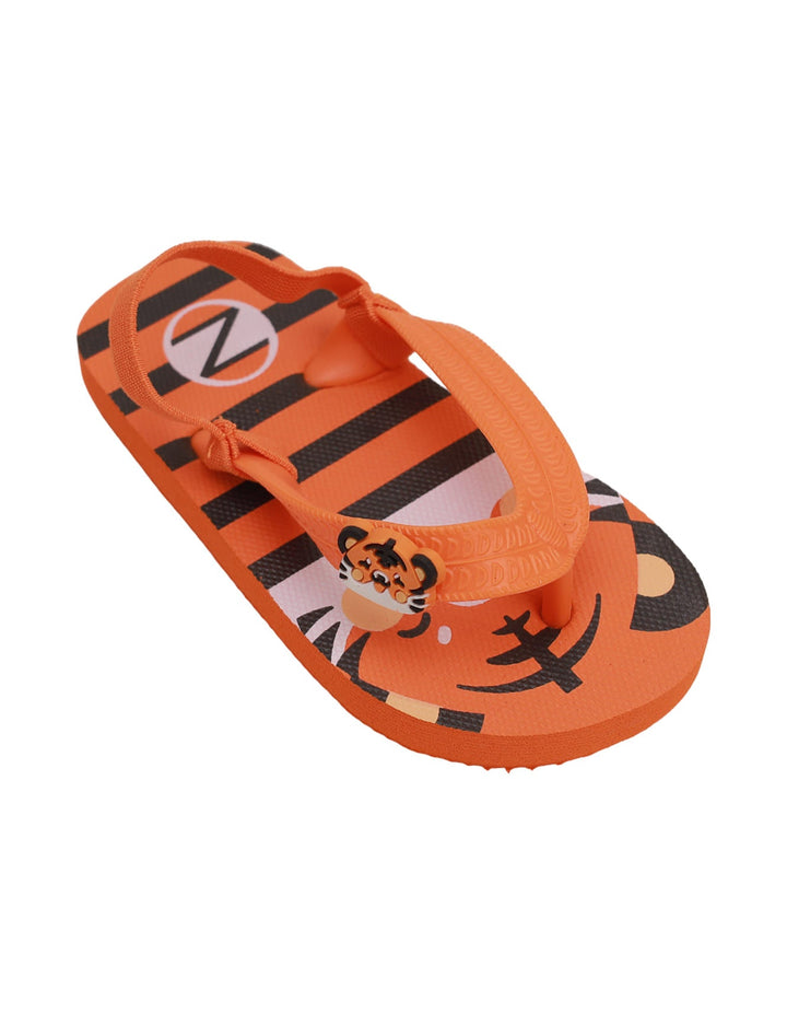 Slippers Orange & White for Boys - Tiger