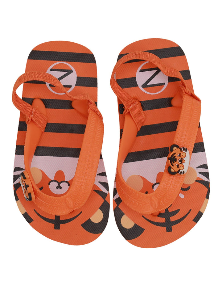 Slippers Orange & White for Boys - Tiger