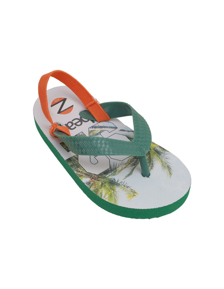 Slippers Green & Orange for Boys - Beach