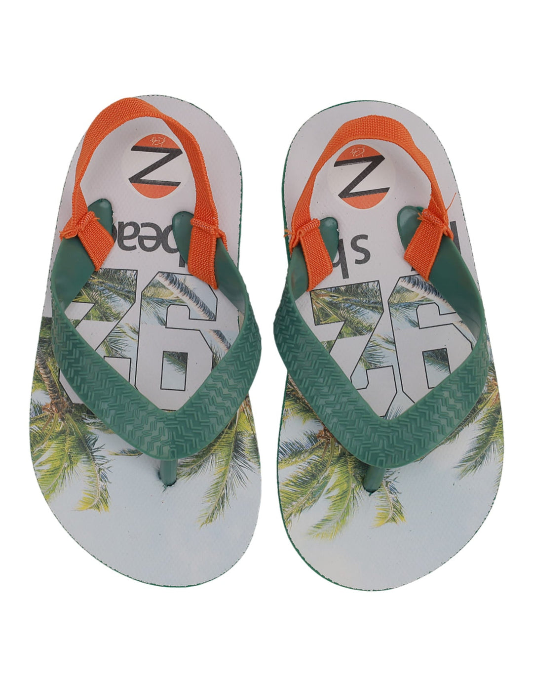 Slippers Green & Orange for Boys - Beach