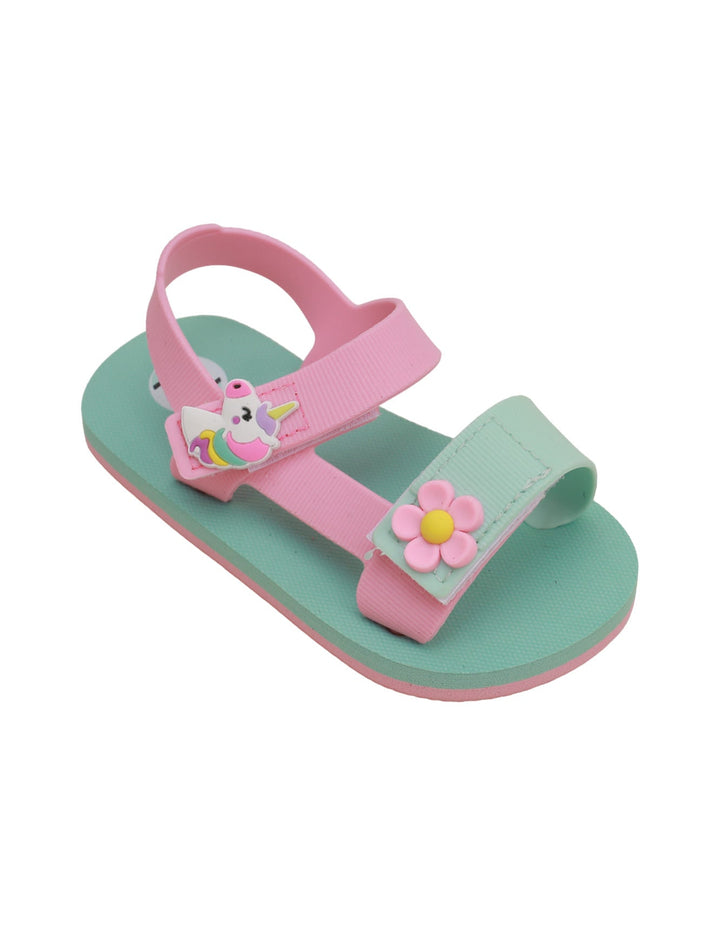 Sandal Green & Pink for Girls - Unicorn