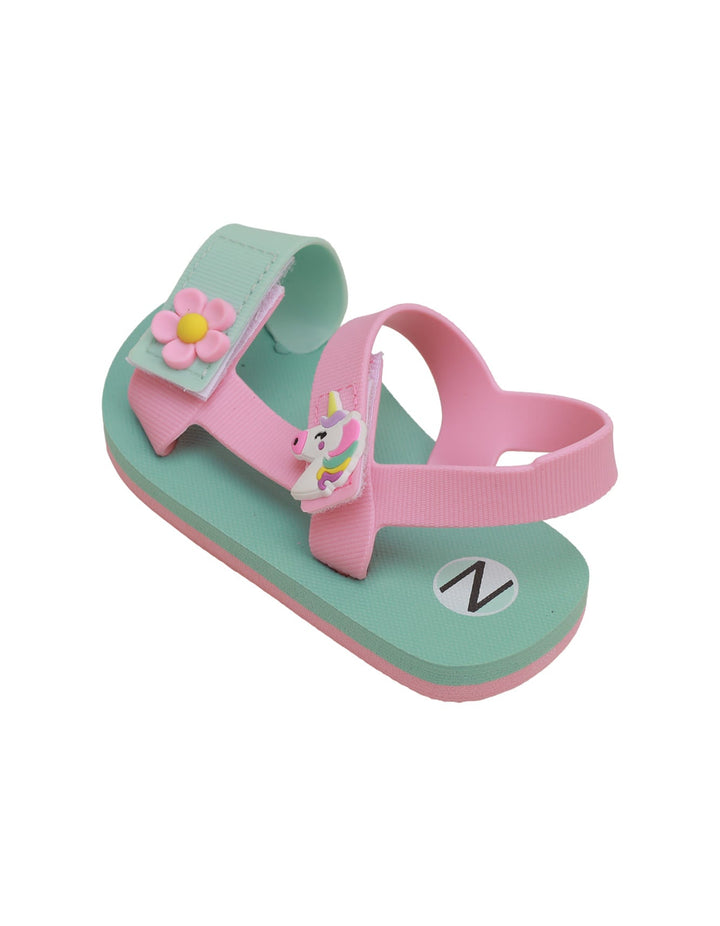 Sandal Green & Pink for Girls - Unicorn