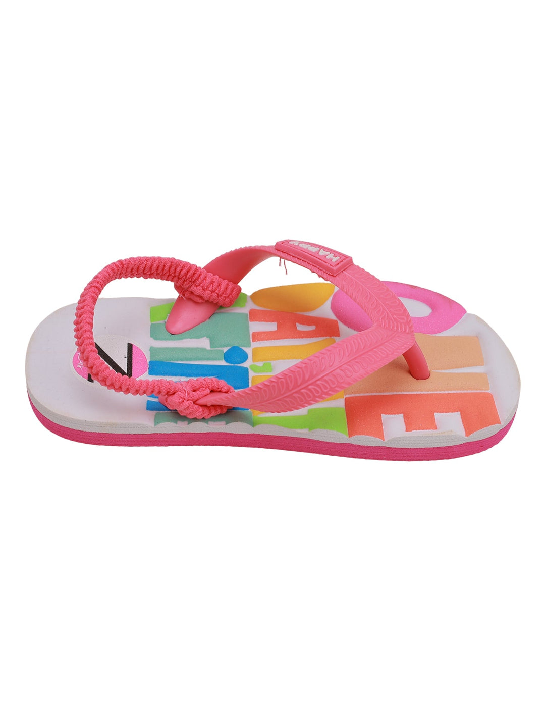 Slippers Pink & White for Girls - Happy