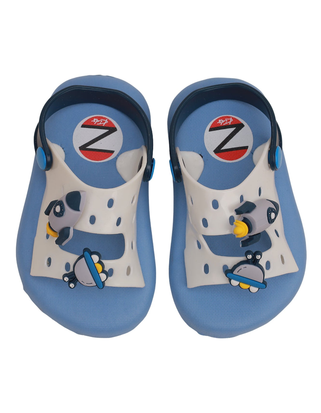 Slippers Blue & White for Boys - Space Theme