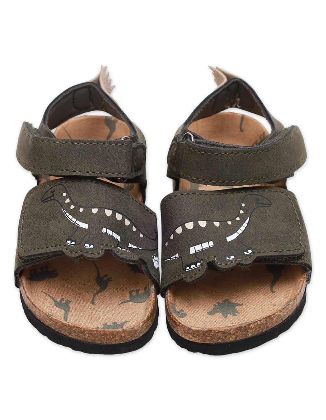 DinoSteps Kids’ Dinosaur Sandals – Velcro Strap & Cork Footbed - Zubaidas Official™