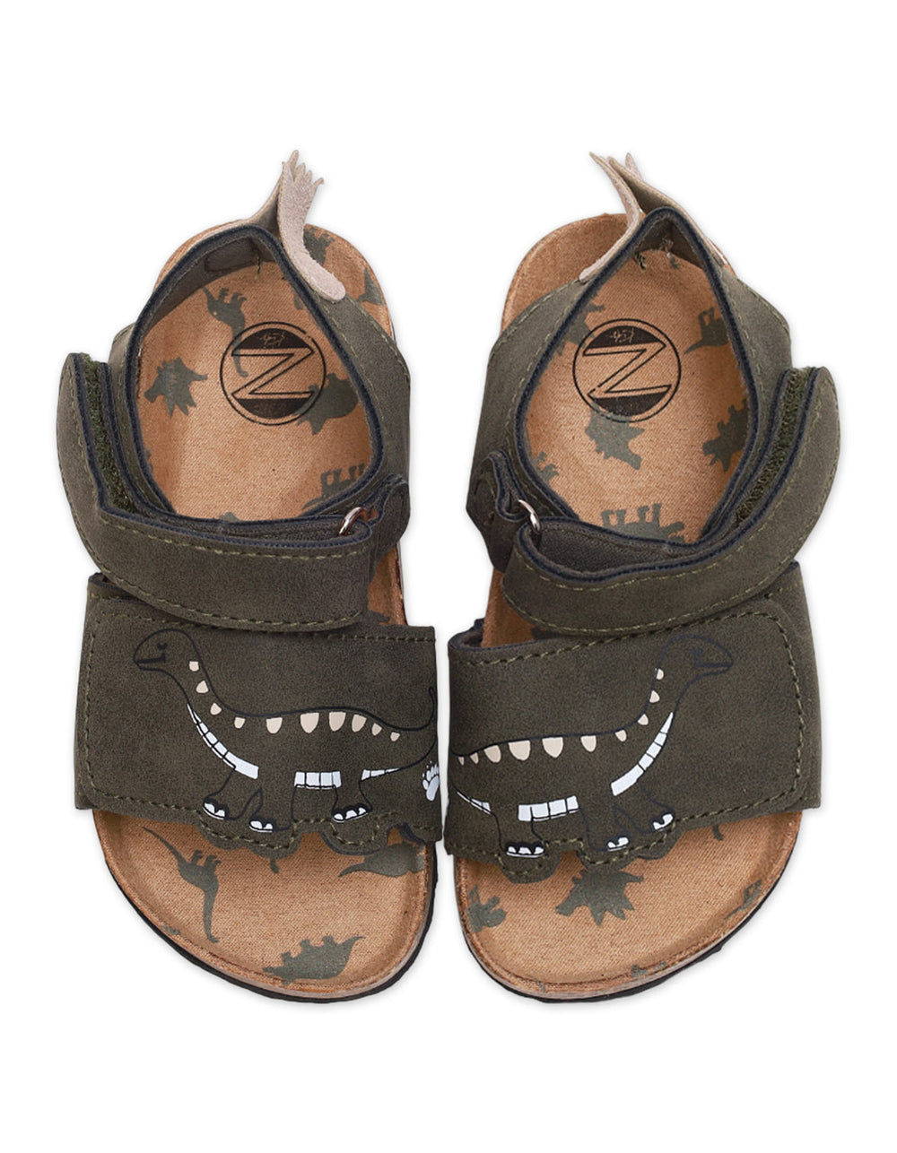 DinoSteps Kids’ Dinosaur Sandals – Velcro Strap & Cork Footbed - Zubaidas Official™