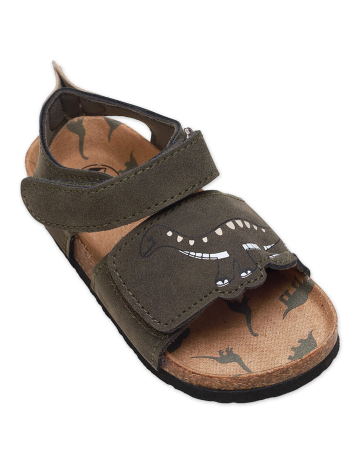 DinoSteps Kids’ Dinosaur Sandals – Velcro Strap & Cork Footbed - Zubaidas Official™
