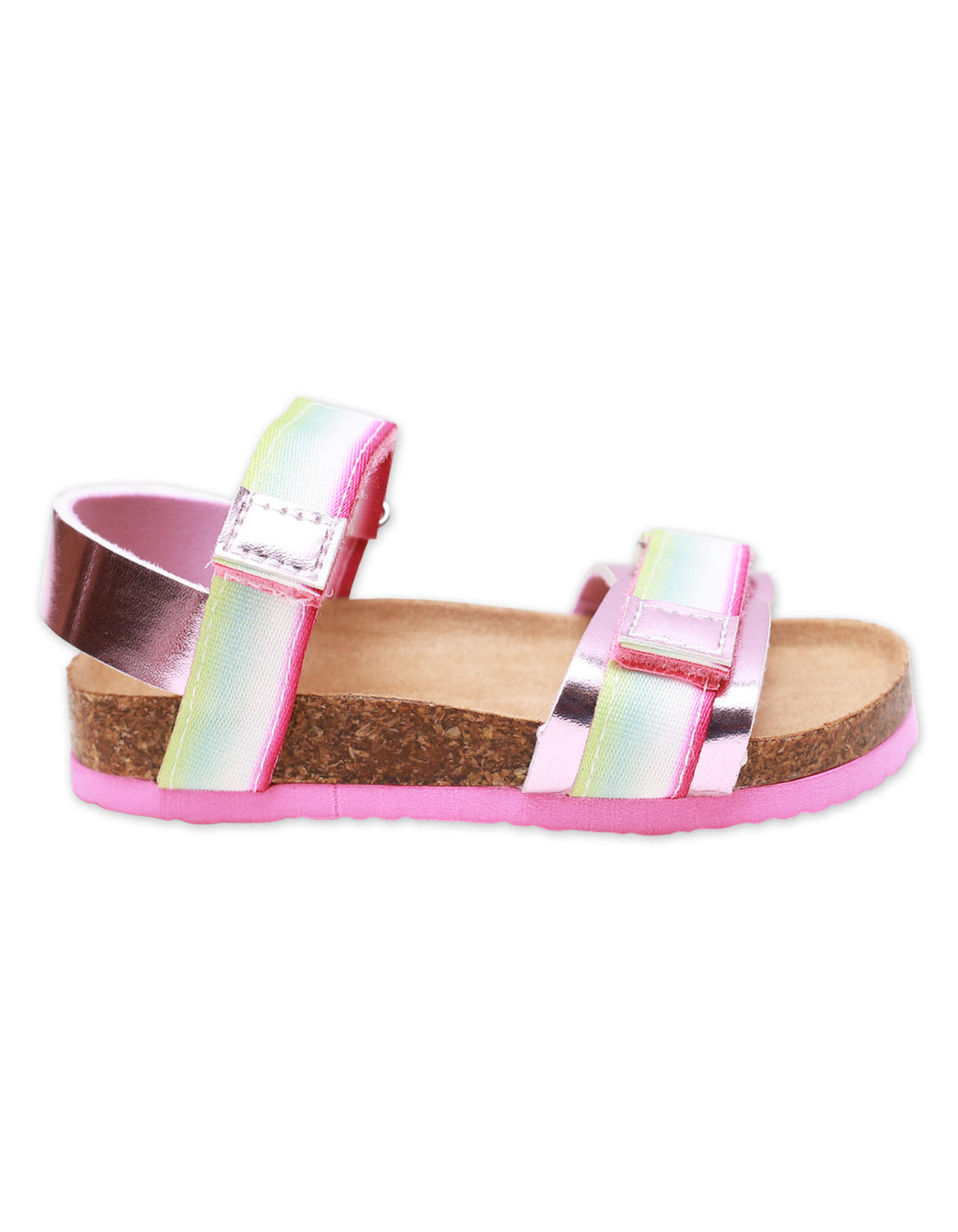 Girls' Iridescent Stripe Adjustable Strap Sandals - Zubaidas Official™