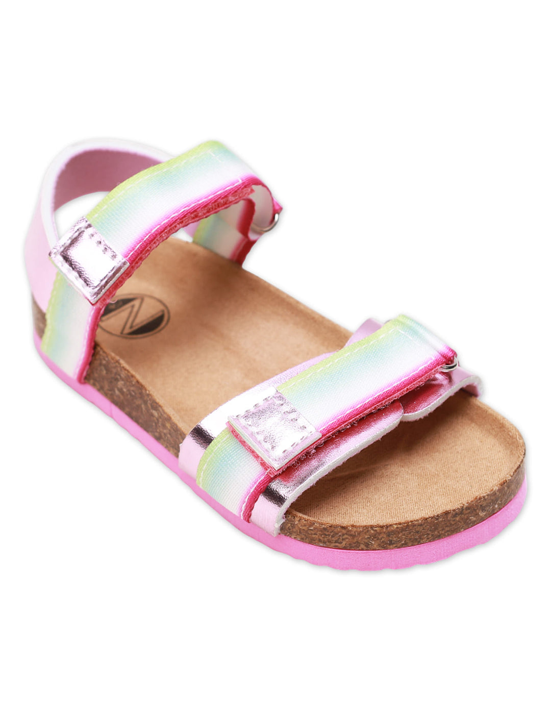 Girls' Iridescent Stripe Adjustable Strap Sandals - Zubaidas Official™