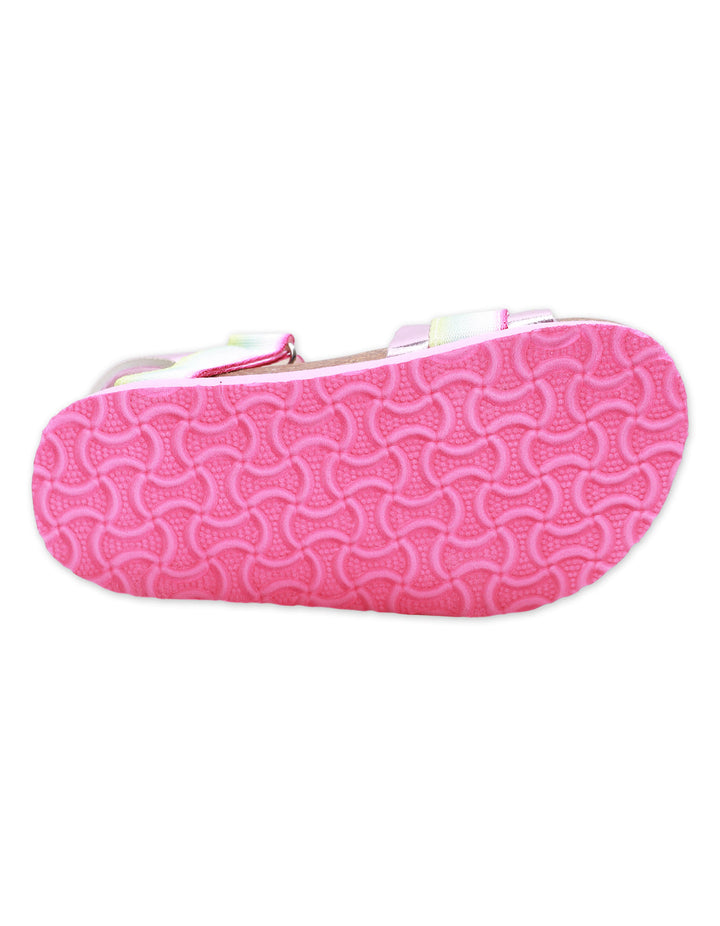 Girls' Iridescent Stripe Adjustable Strap Sandals - Zubaidas Official™