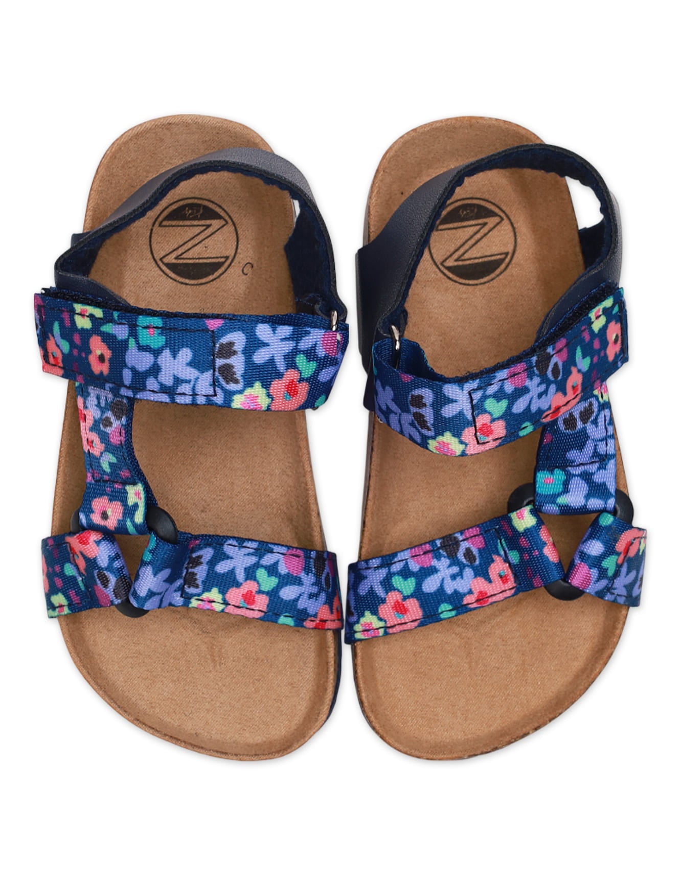 Girls' Floral Print Summer Sandals – Adjustable Straps \u0026 Cushioned Foo –  Zubaidas Official™