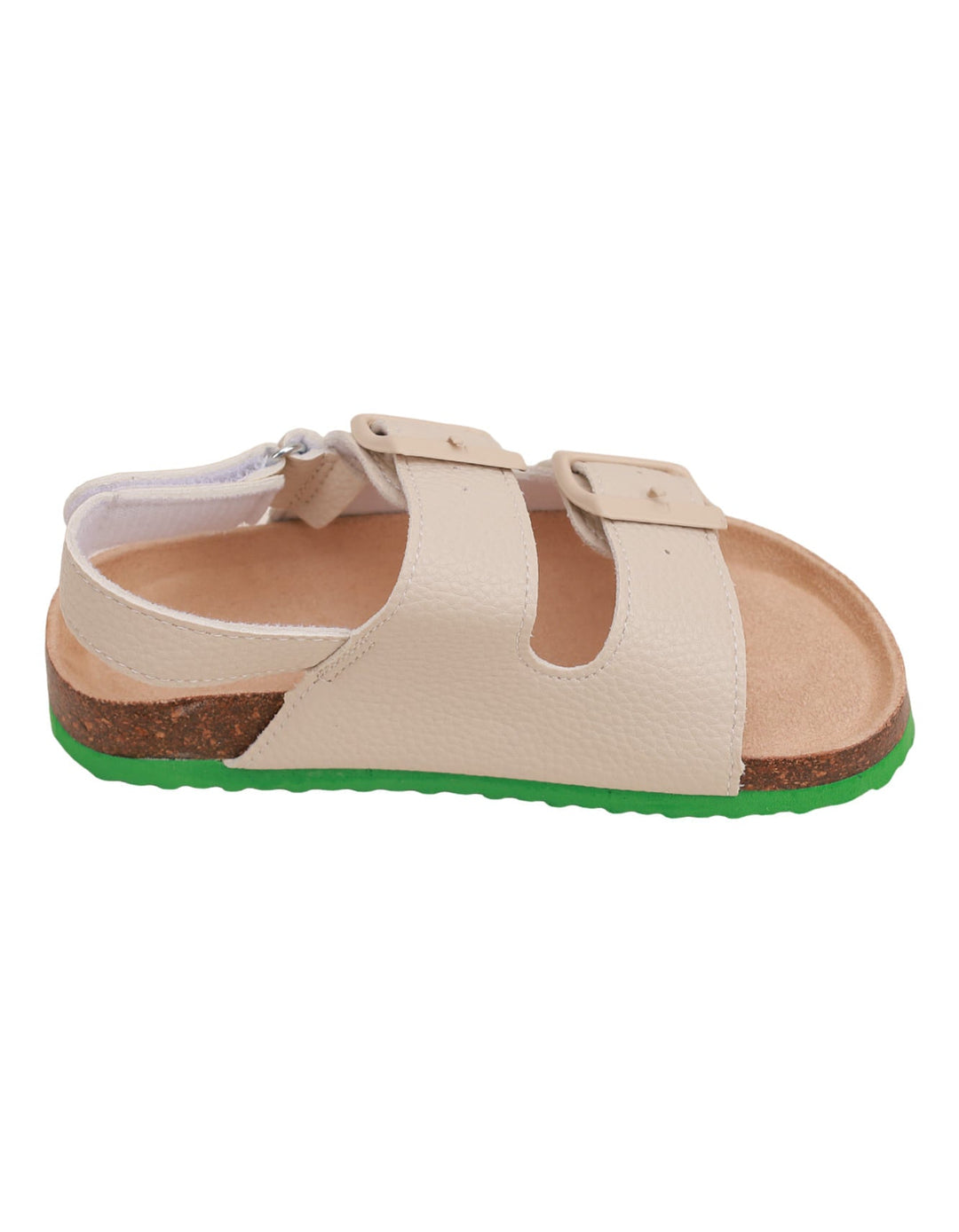 Sandal Beige with Green Sole for Boys