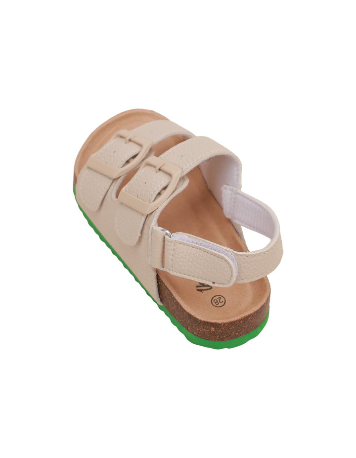 Sandal Beige with Green Sole for Boys