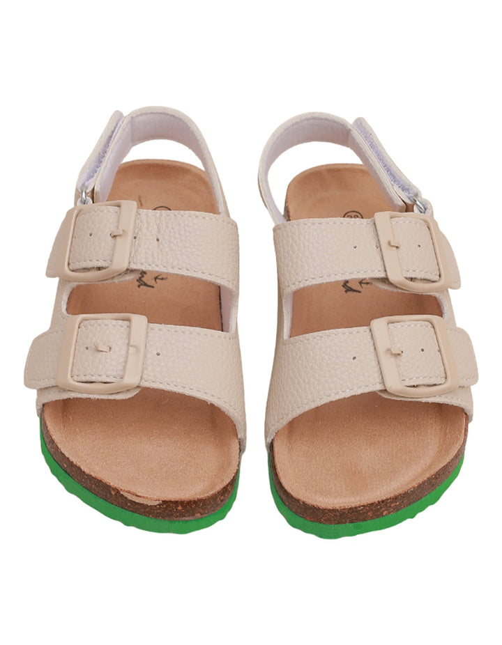 Sandal Beige with Green Sole for Boys