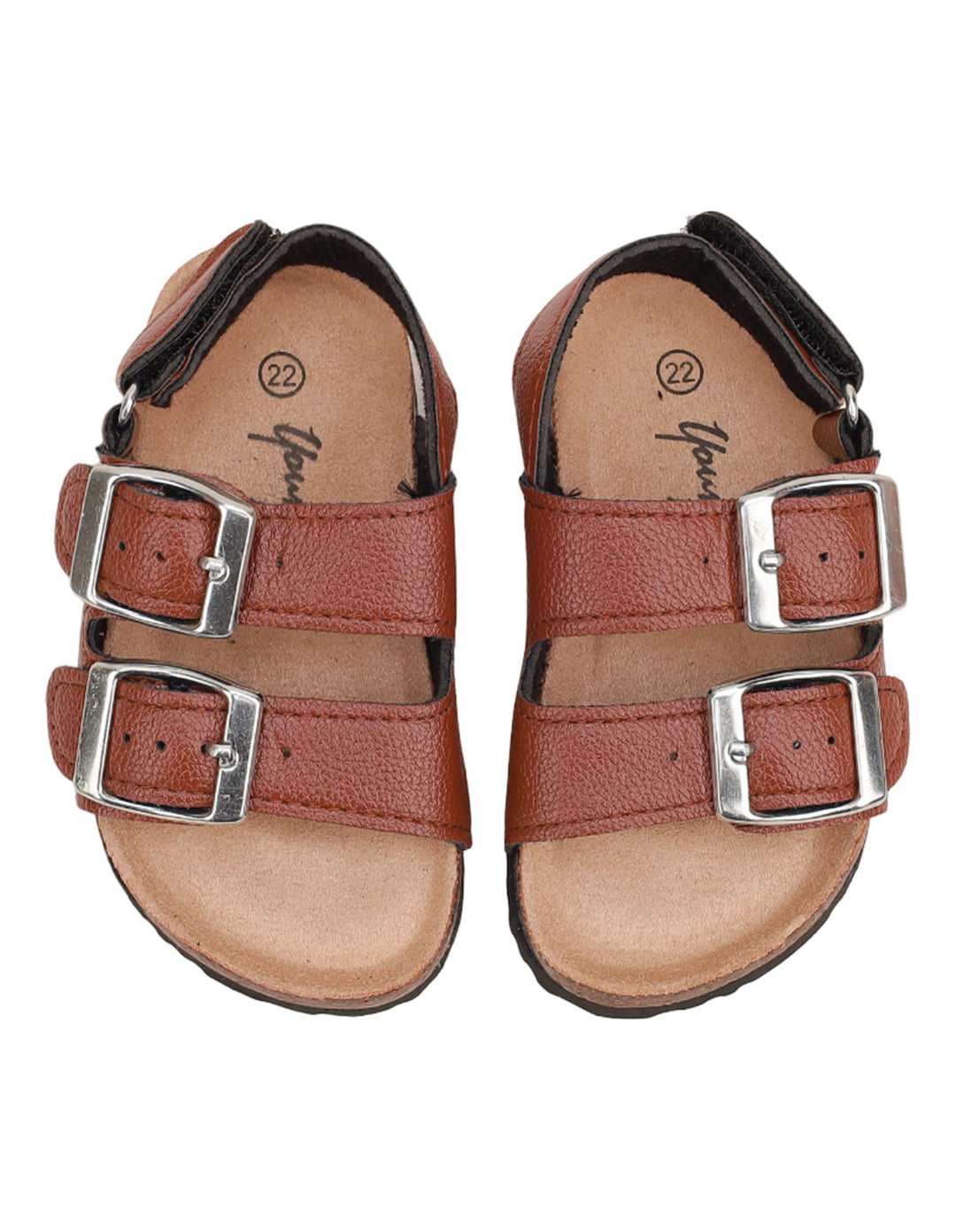 Sandal Brown with Black Sole for Boys