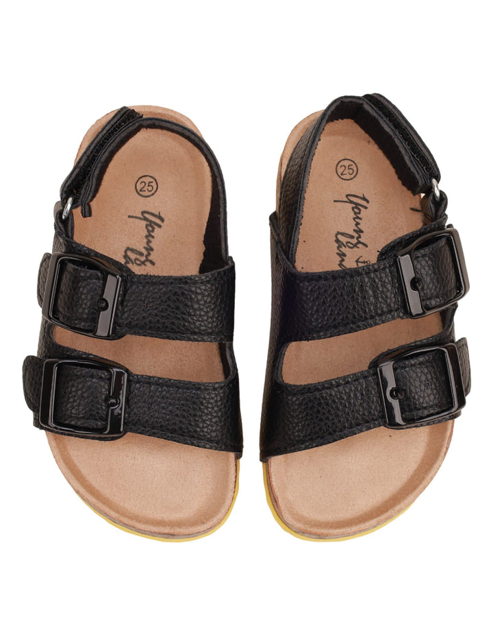 Sandal Black with Yellow for Boys