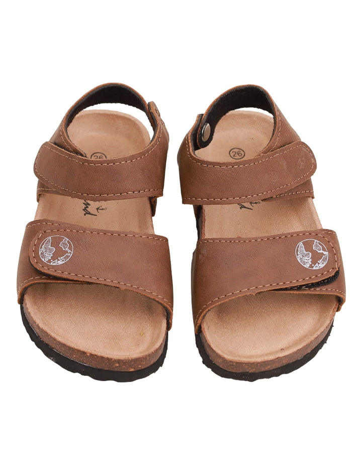 Sandal Brown with Black Sole for Boys