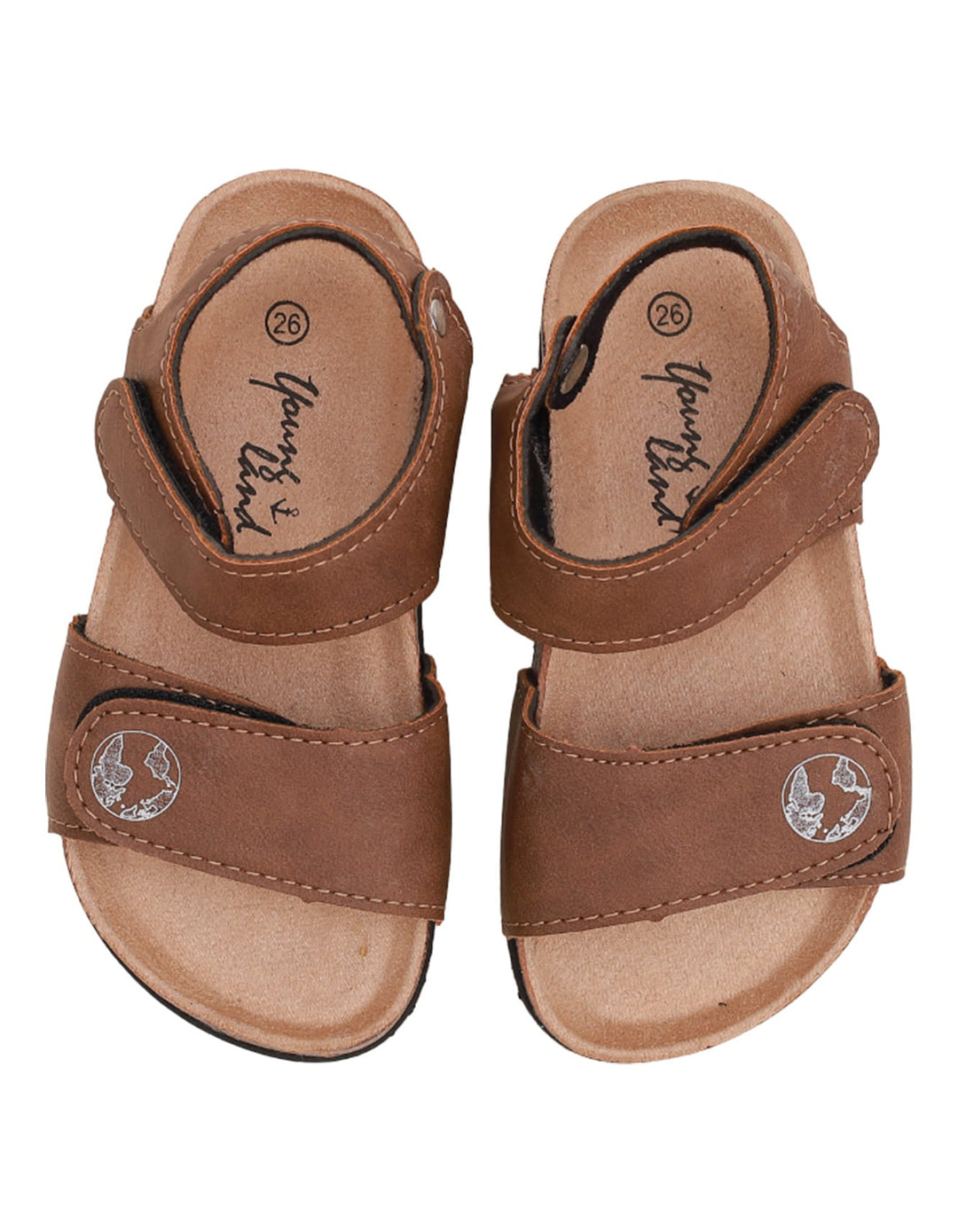 Sandal Brown with Black Sole for Boys