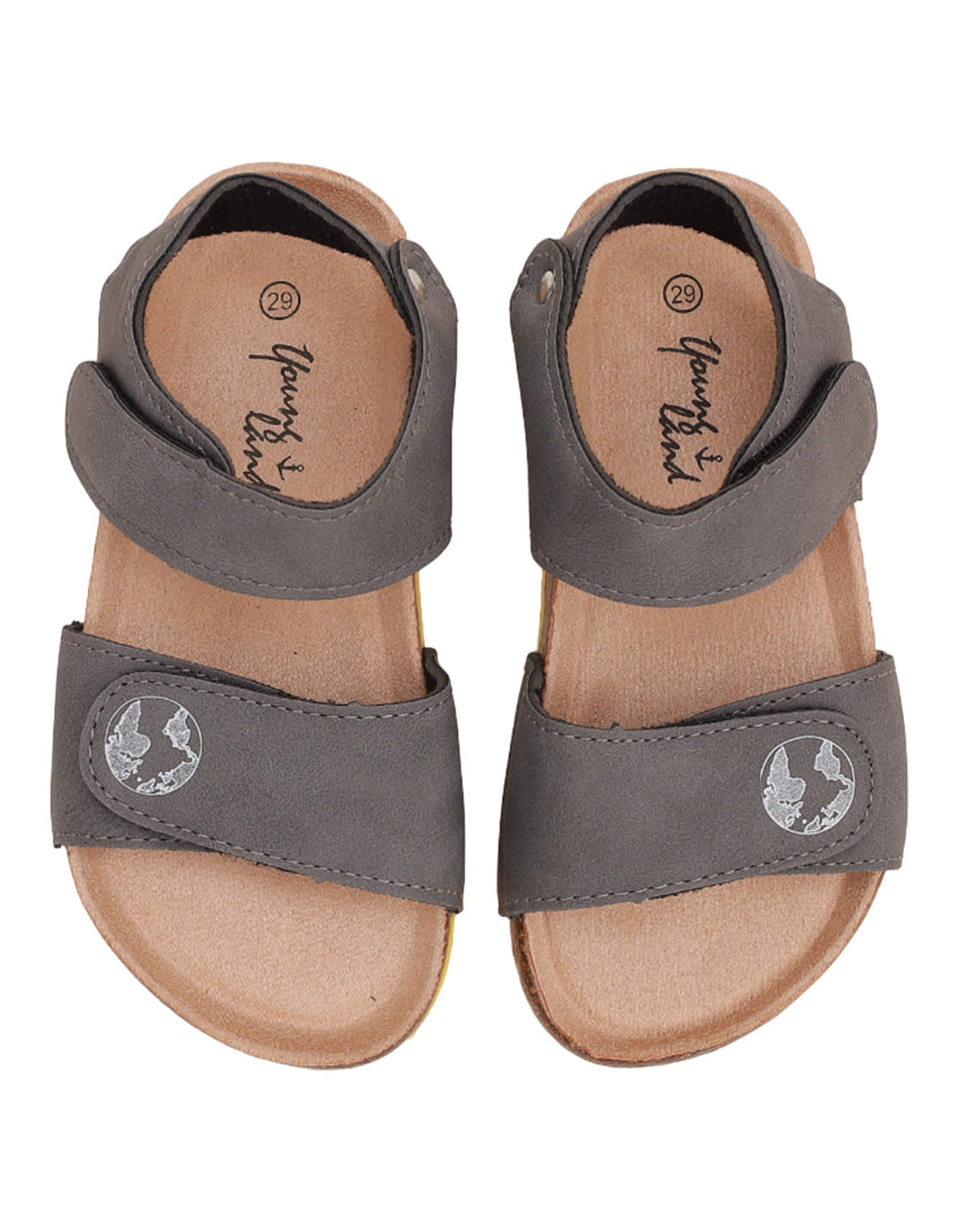 Sandal Gray with Yellow Sole for Boys