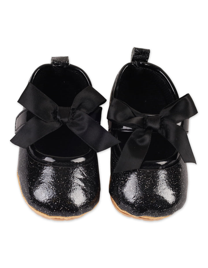 Zubaida's Midnight Sparkle Mary Jane Satin Bows Shoes - Zubaidas Official™