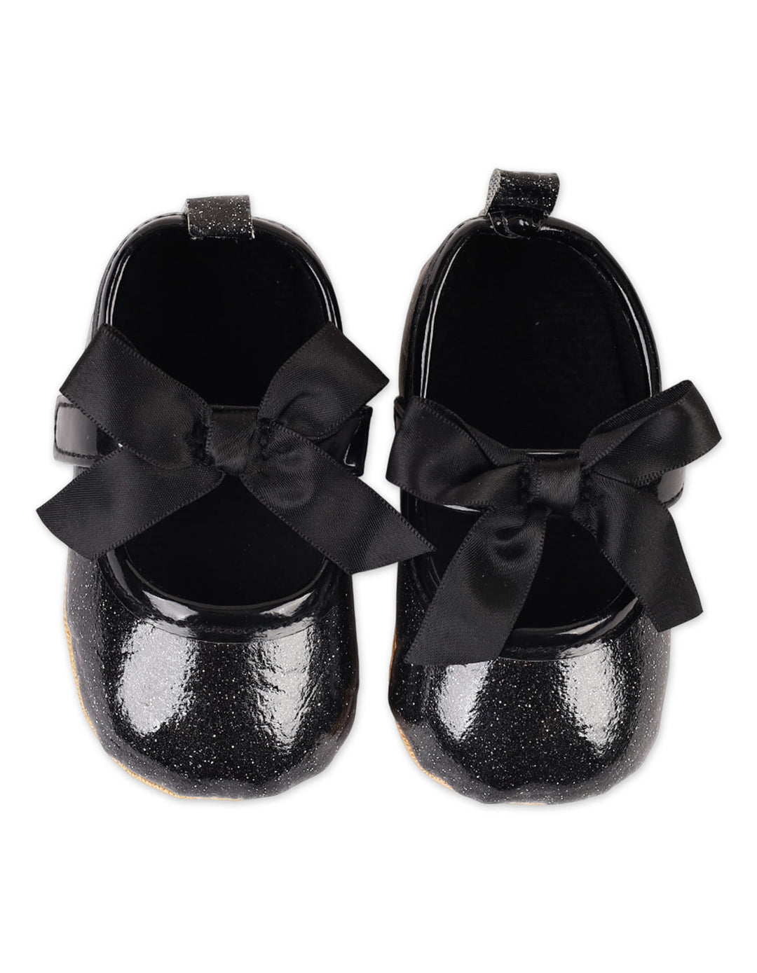 Zubaida's Midnight Sparkle Mary Jane Satin Bows Shoes - Zubaidas Official™