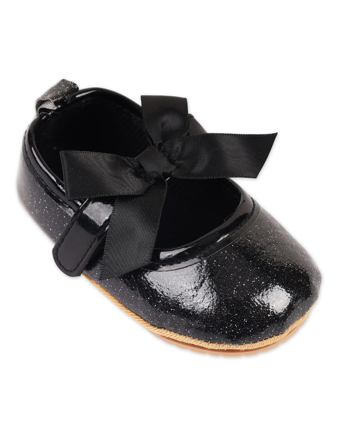 Zubaida's Midnight Sparkle Mary Jane Satin Bows Shoes - Zubaidas Official™