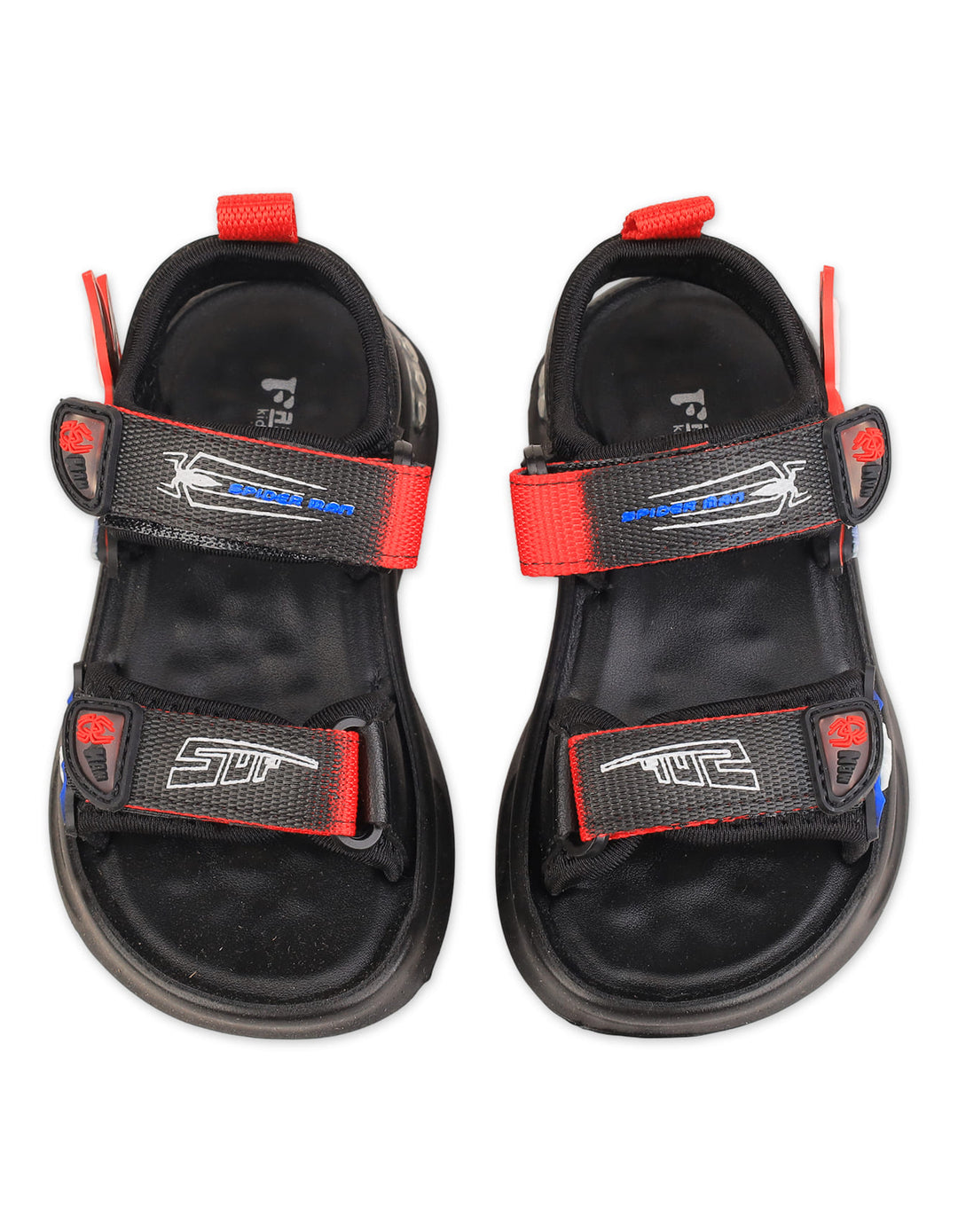 Boys Sports Sandals Spiderman Red and Black at Zubaidas