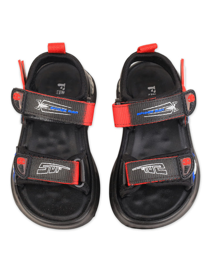Boys Sports Sandals Spiderman Red and Black at Zubaidas