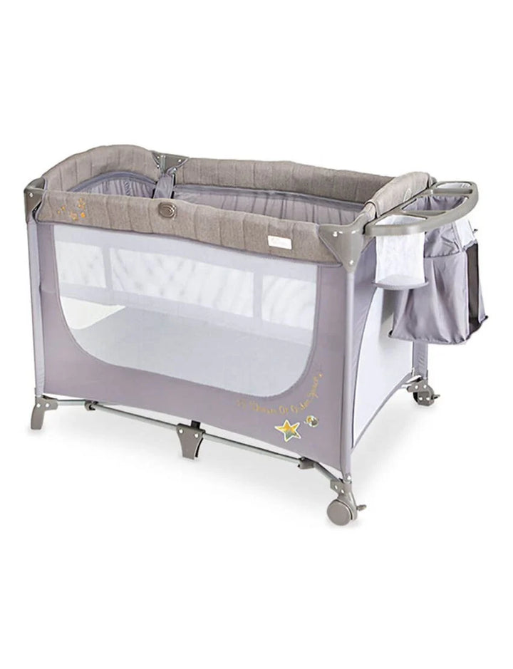 Tinnies Drop Side Play Pen Grey (T302-022)