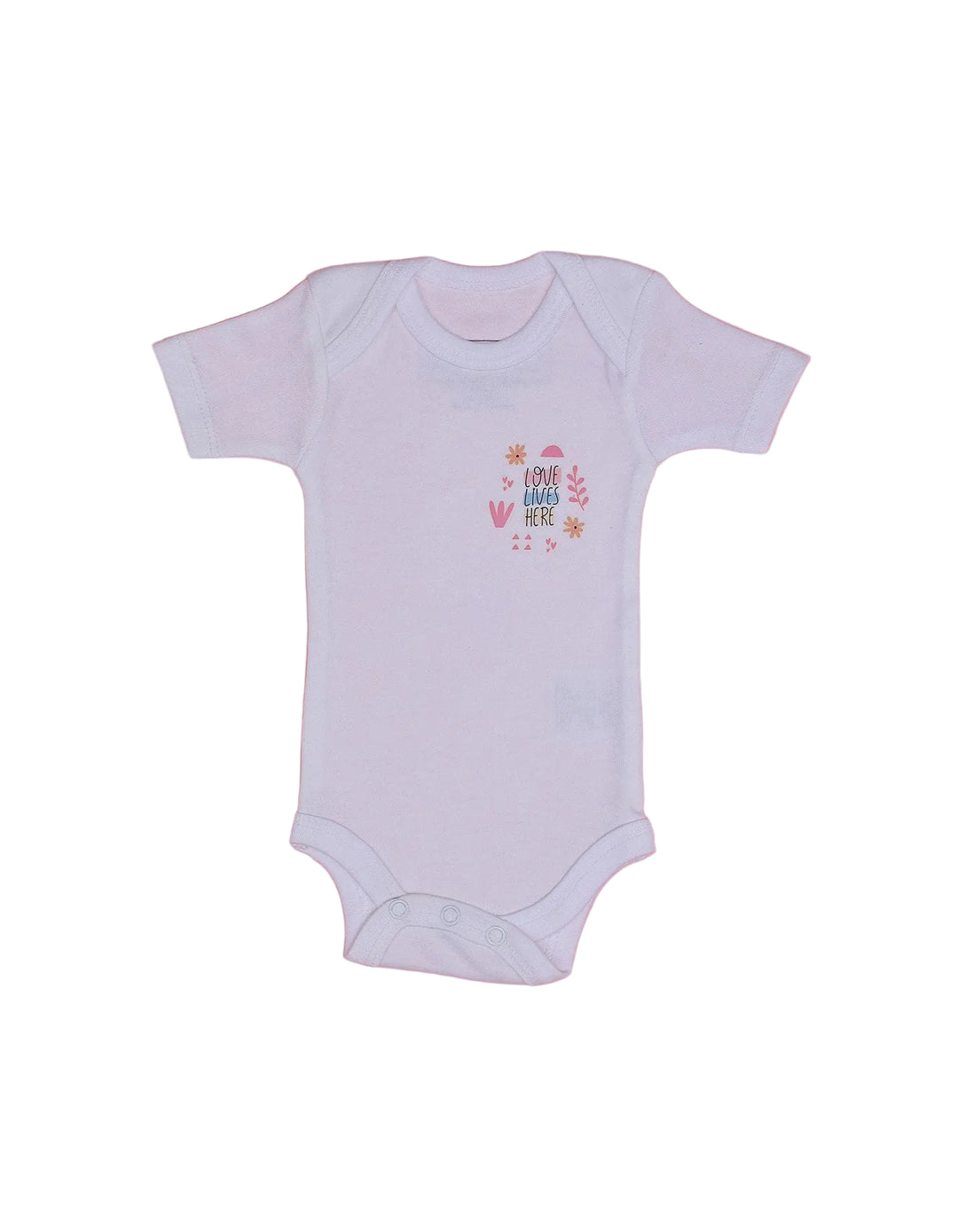 Newborn Baby Girls Body Suit White - Pack of 3